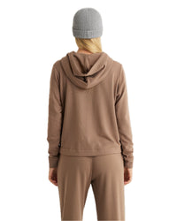 Women's Bamboo Lightweight Fleece Cropped Hoodie, image 6