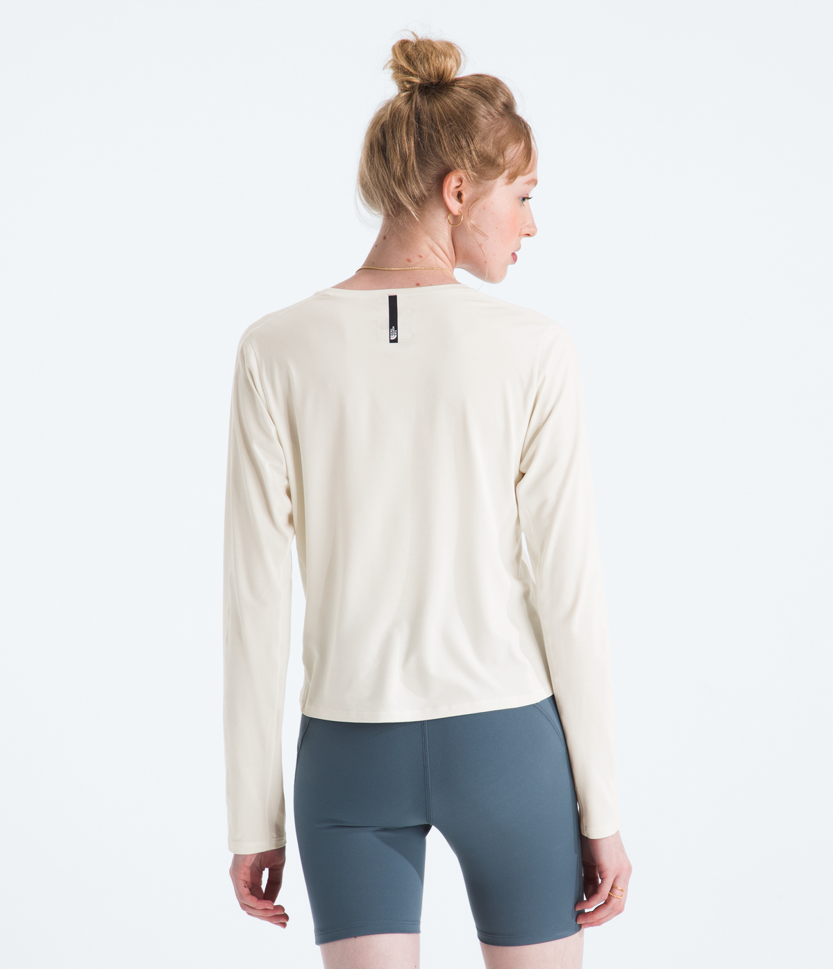 Womens Jaida Long Sleeve-Shirts-The North Face-White Dune Light Heather-Mountain Sports