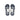 Outsole of the On Kids' Cloud Play in Midnight/White, showing the wide flex grooves and navy rubber wear pads