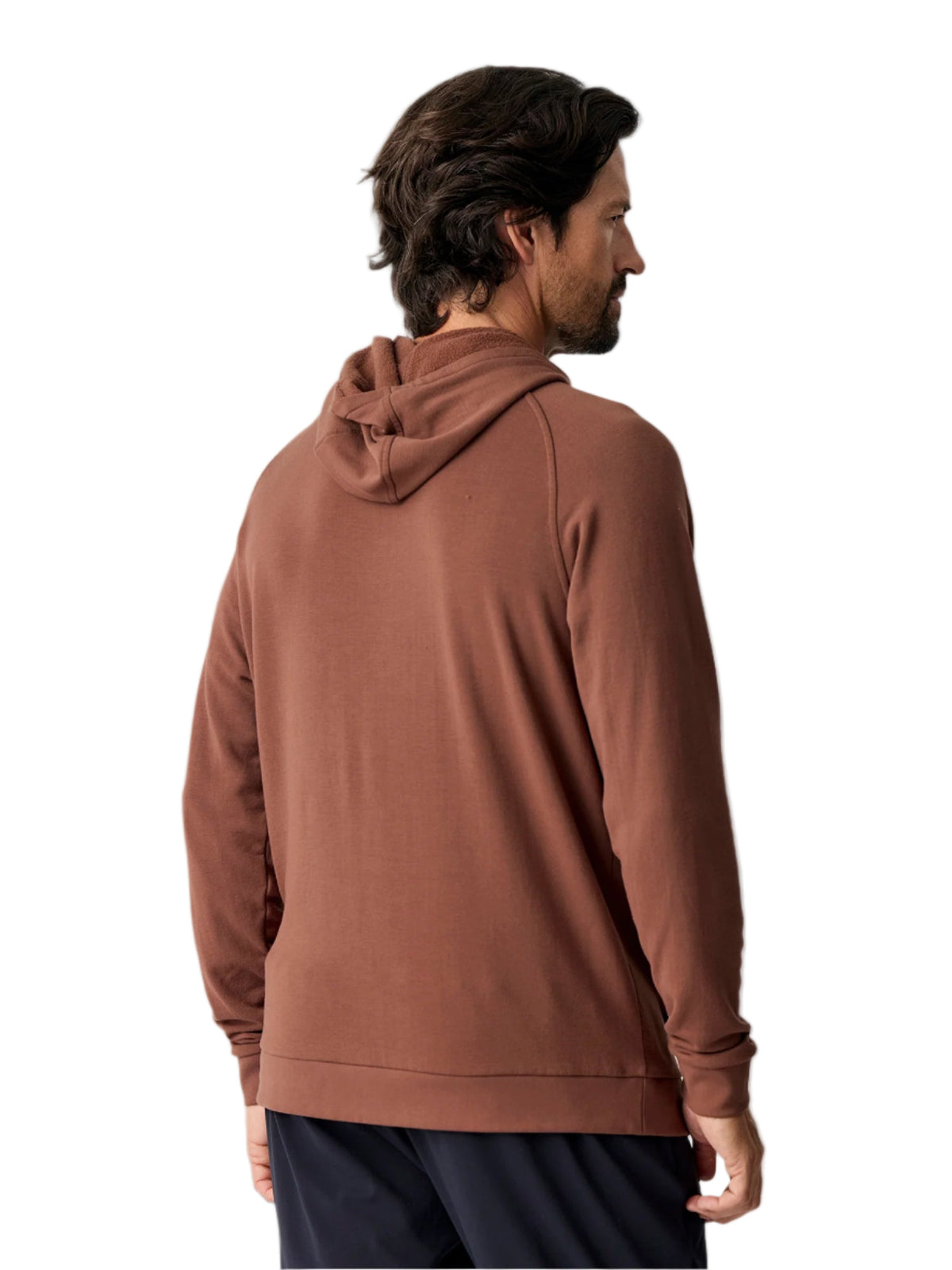 Mens Bamboo Lightweight Fleece Hoodie-Sweatshirts & Hoodies-Free Fly-Sandstone-Mountain Sports