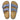 Top-down view of a pair of Birkenstock Arizona Crosstown sandals in Elemental Blue, showing the suede-lined cork footbeds