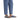 Birkenstock Arizona Crosstown sandals in Elemental Blue worn with blue trousers, full-length view