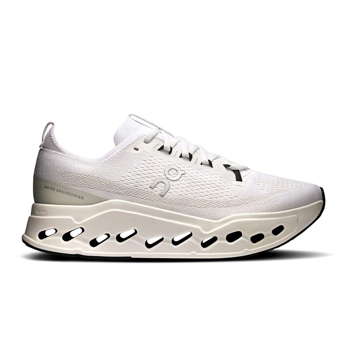 On Men's Cloudsurfer Max Wide (2E) in White/White, side view