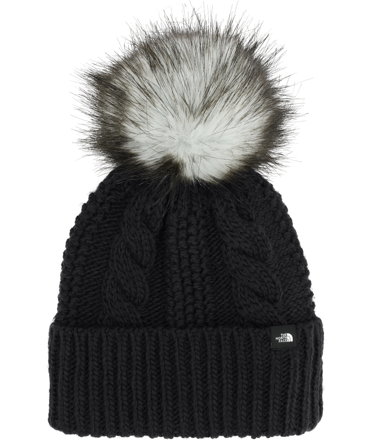 Kids' Oh Mega Fur Pom Beanie-Beanies-The North Face-TNF Black-Mountain Sports