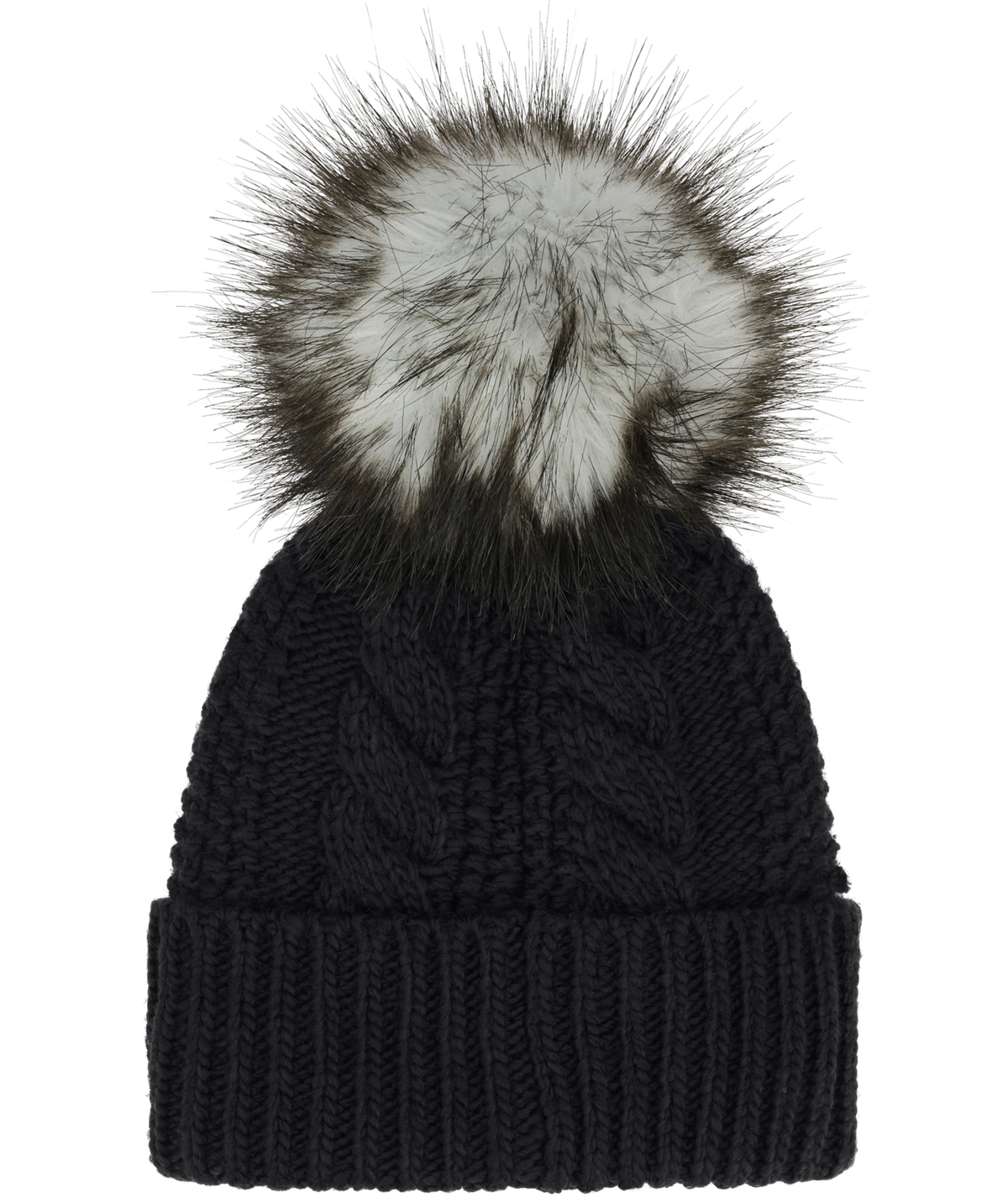 Kids' Oh Mega Fur Pom Beanie-Beanies-The North Face-TNF Black-Mountain Sports