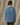 Filson Women's Insulated Denim Outfitter Coat in Vintage Indigo, back view