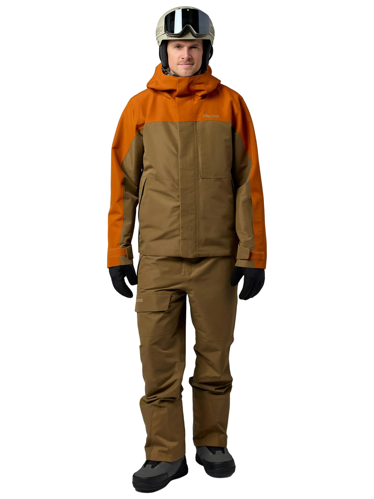 Mens Glades Jacket-Ski & Snowboard Jackets-Marmot-Dark Spice/Rustic Khaki-Mountain Sports