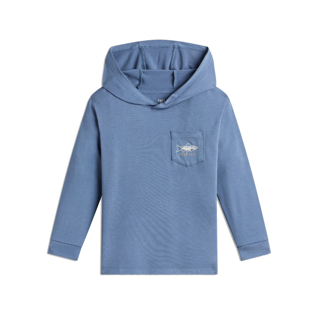 Toddler Bamboo Shade Graphic Hoodie-Hoodies-Free Fly-Pacific Blue-Mountain Sports