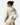 Women's Acodo Hybrid Hooded Jacket in Chalk and Mineral - back