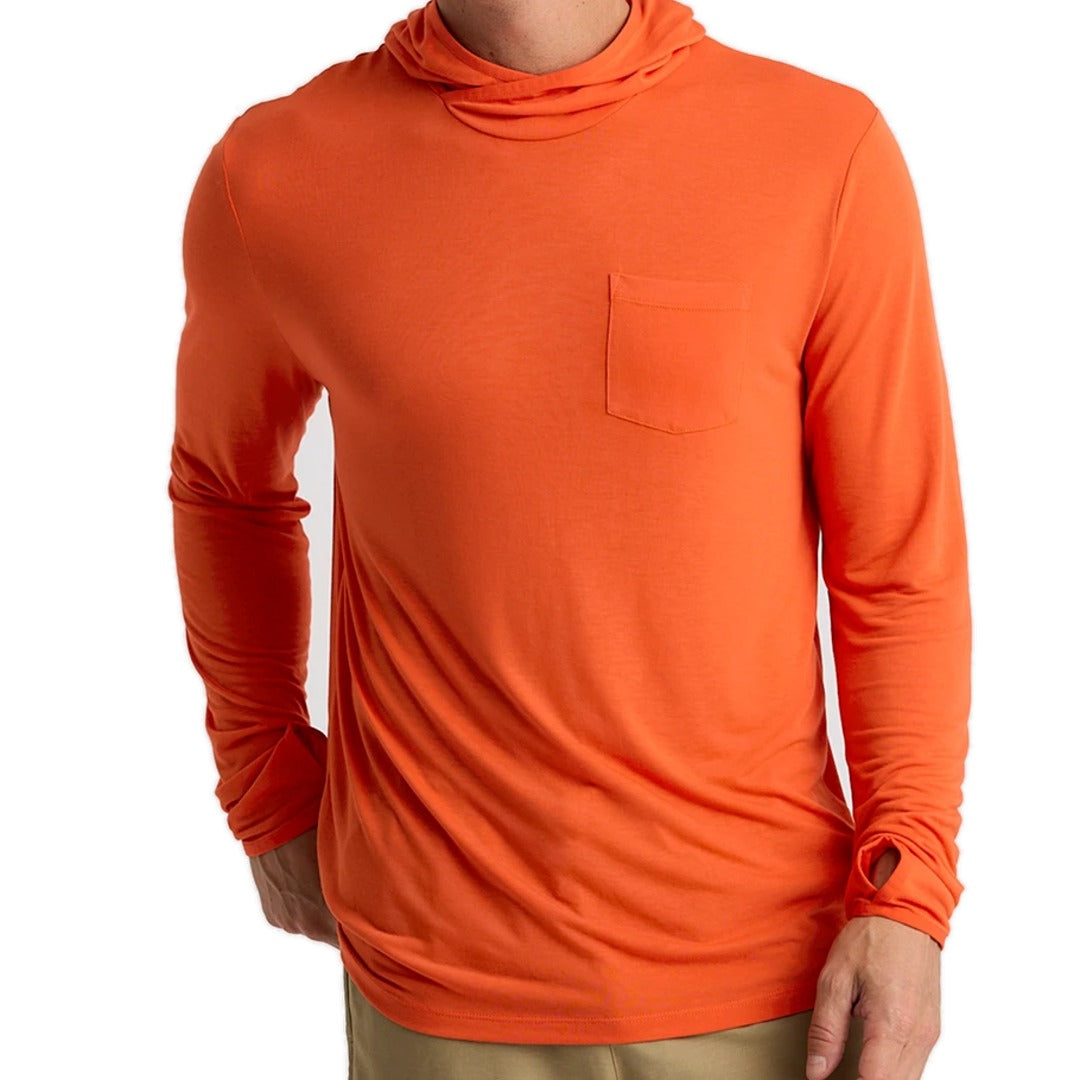Mens Bamboo Lightweight Hoodie-Sweatshirts & Hoodies-Free Fly-Tigerlily-Mountain Sports