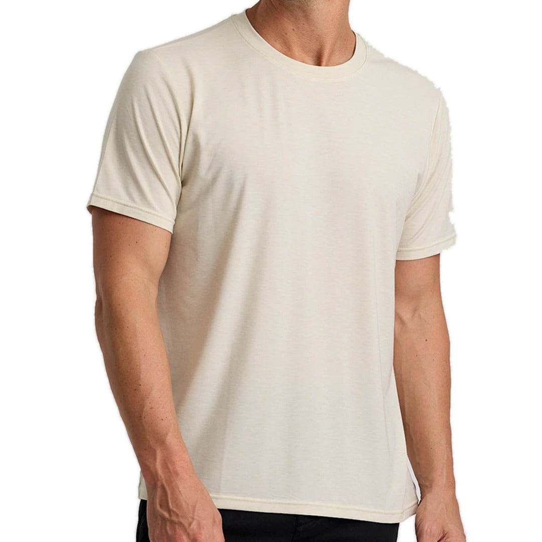 Men's Elevate Lightweight Tee-Short Sleeve Shirts-Free Fly-Heather Birch-Mountain Sports