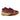 New Balance Women's Fresh Foam X Hierro v9 in Mulled Wine/Neo Flame, front three-quarter view
