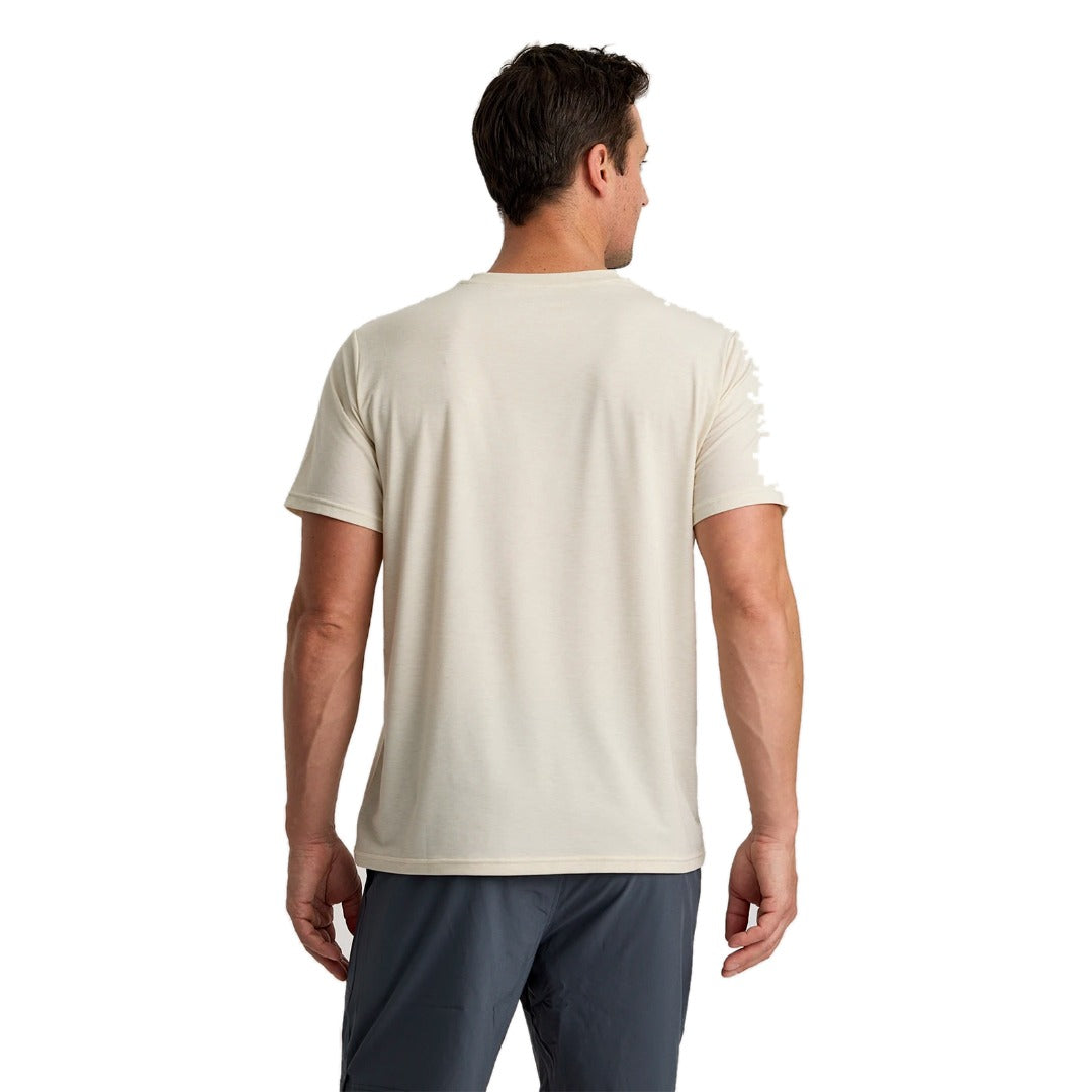 Men's Elevate Lightweight Tee-Short Sleeve Shirts-Free Fly-Heather Birch-Mountain Sports