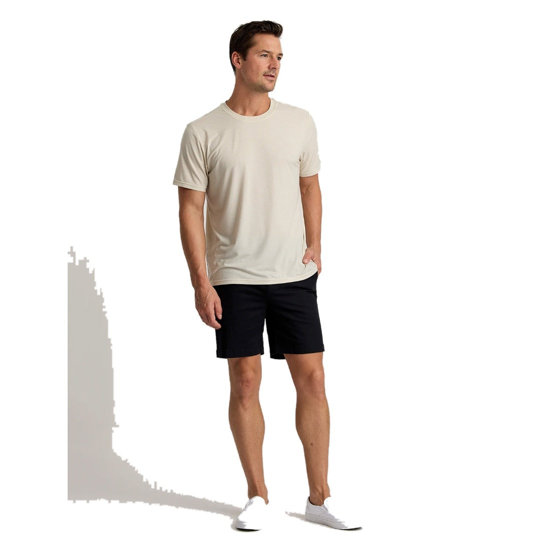 Men's Elevate Lightweight Tee-Short Sleeve Shirts-Free Fly-Heather Birch-Mountain Sports