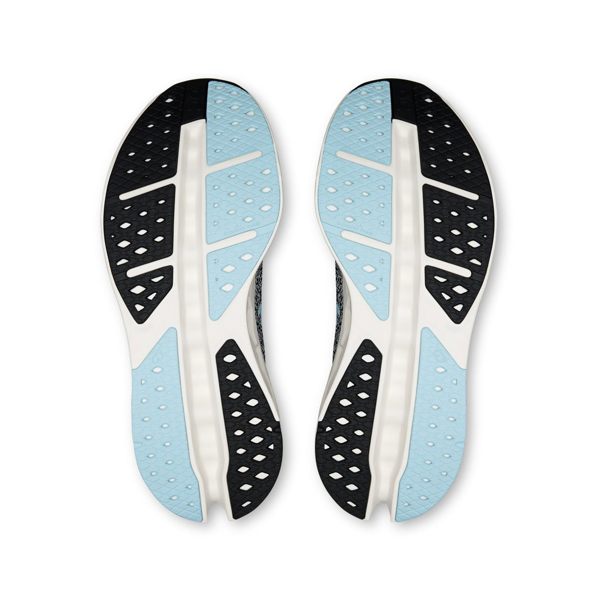 On Men's Cloudsurfer Max Wide (2E) in Midnight/Ivory, rubber outsole