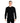 Polarmax Men's Double Layer Crewneck long sleeve base layer in black worn by model, front view