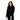 Polarmax Women's Double Layer Crewneck in black worn by model, front view