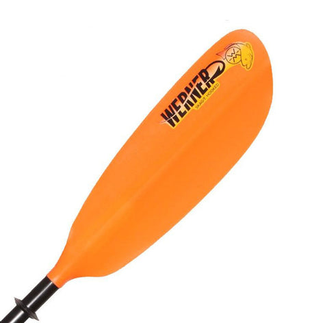Skagit Hooked 2 Piece Straight Shaft Kayak Paddle-Paddles-Werner Paddles-Hooked: Orange-Mountain Sports