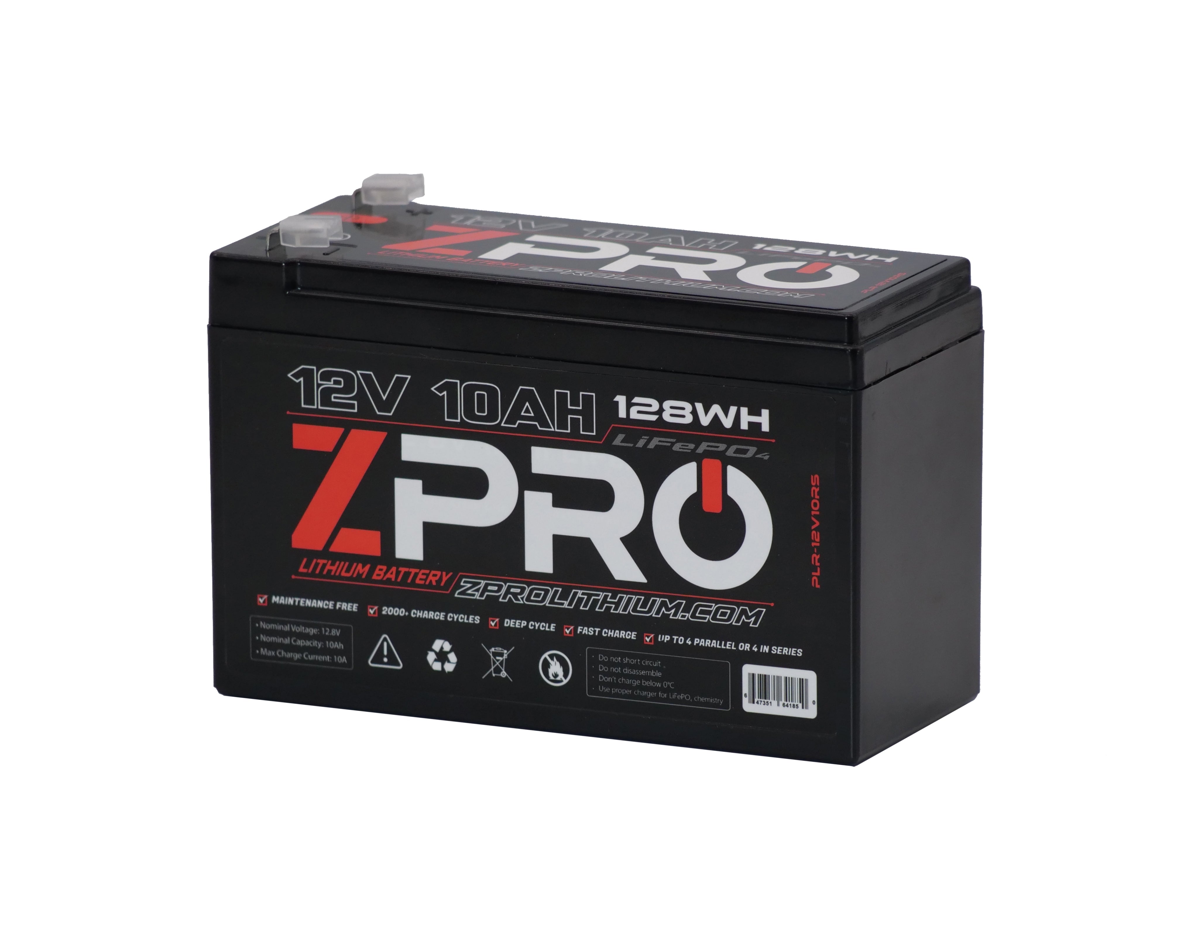 ZPRO 12V10AH LITHIUM BATTERY