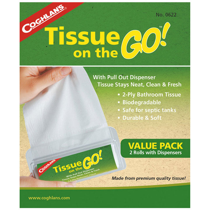 Coghlans Tissue on the Go 2 Pack
