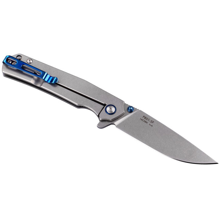 Ruike P801-SF Stonewashed Stainless Steel Handle Knife