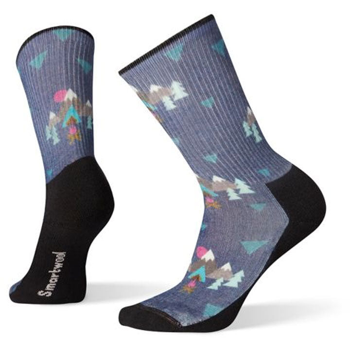 Smartwool Hike Light Under The Stars Print Crew Socks Womens