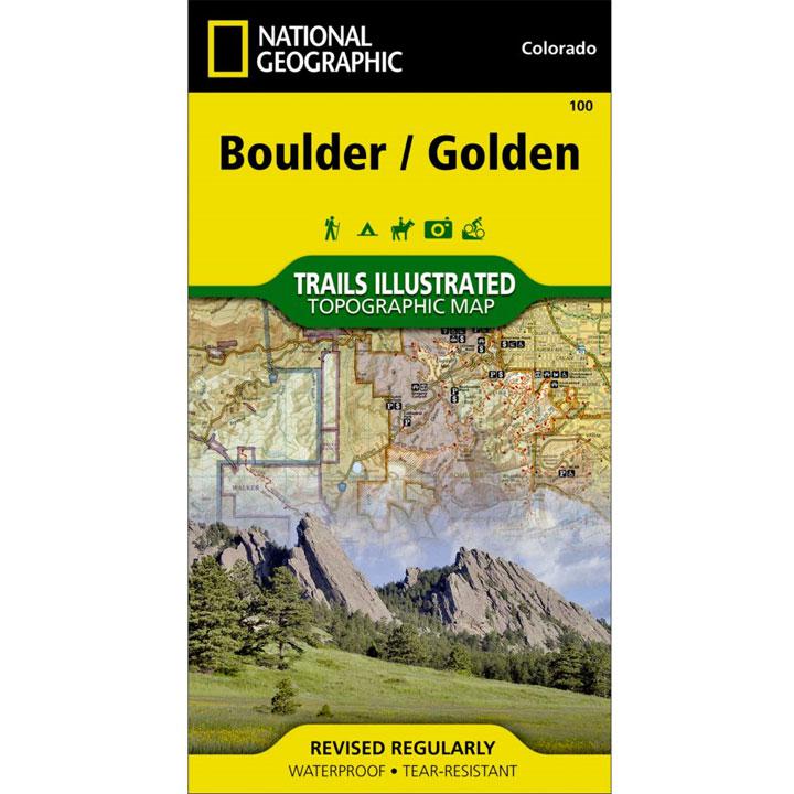 100 - Boulder / Golden Trail Map Colorado