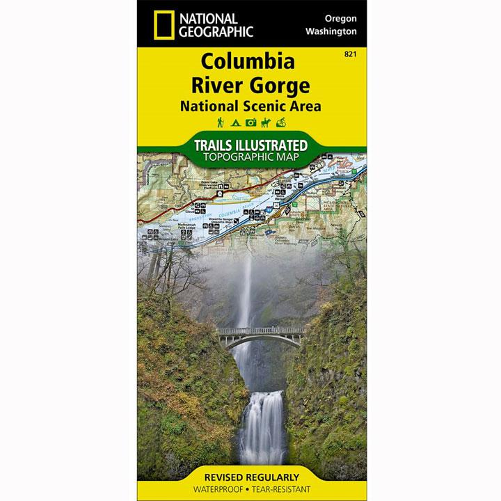 821 - Columbia River Gorge Trail Map Oregon Washington