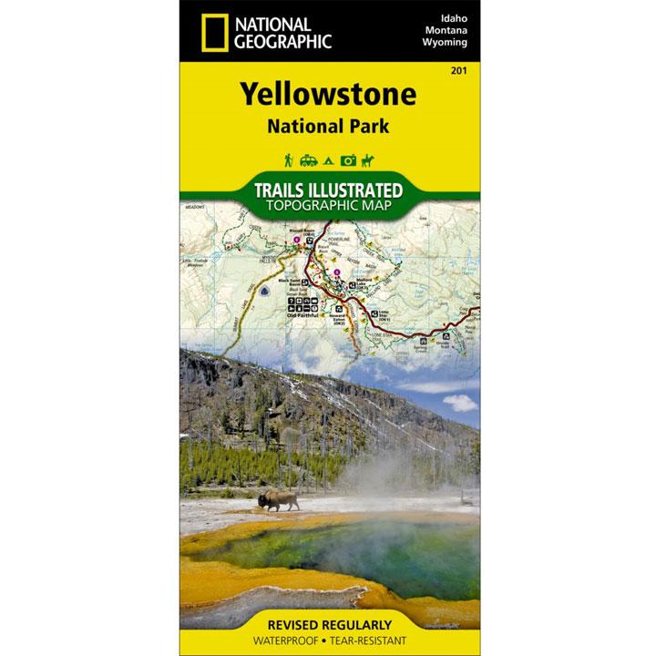 201 Yellowstone National Park Map Idaho Montana Wyoming