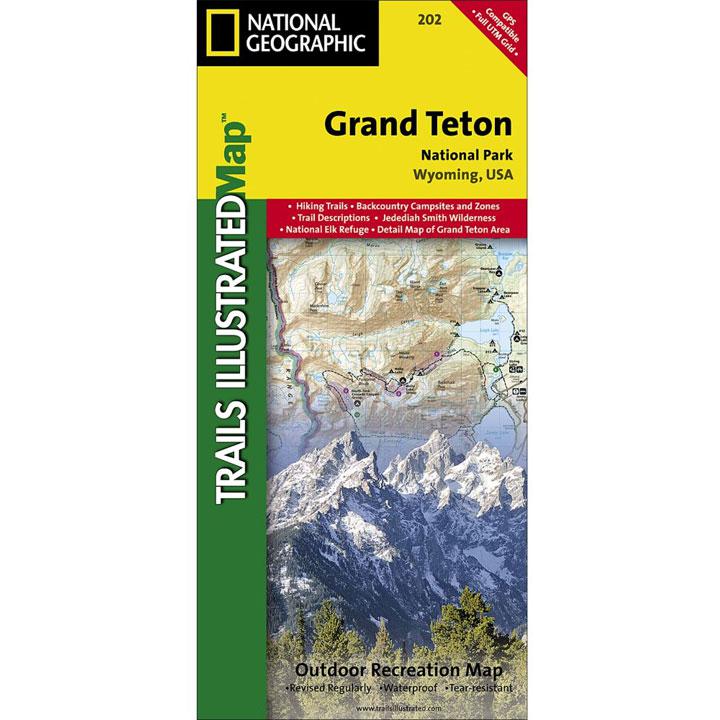 202 Grand Teton National Park Map Wyoming