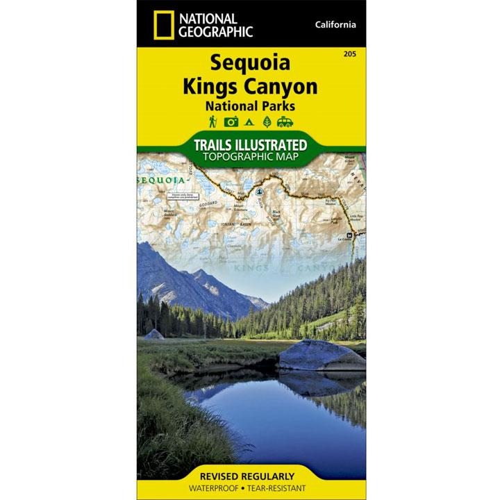 205 Sequoia - Kings Canyon National Park Map California