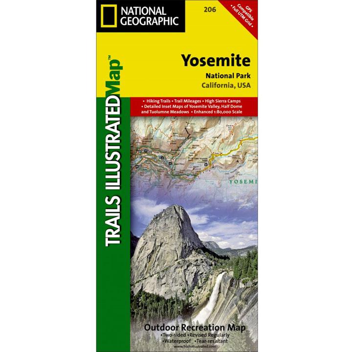 206 Yosemite National Park Map California