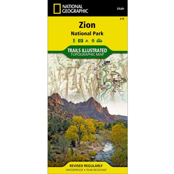214 Zion National Park Map Utah