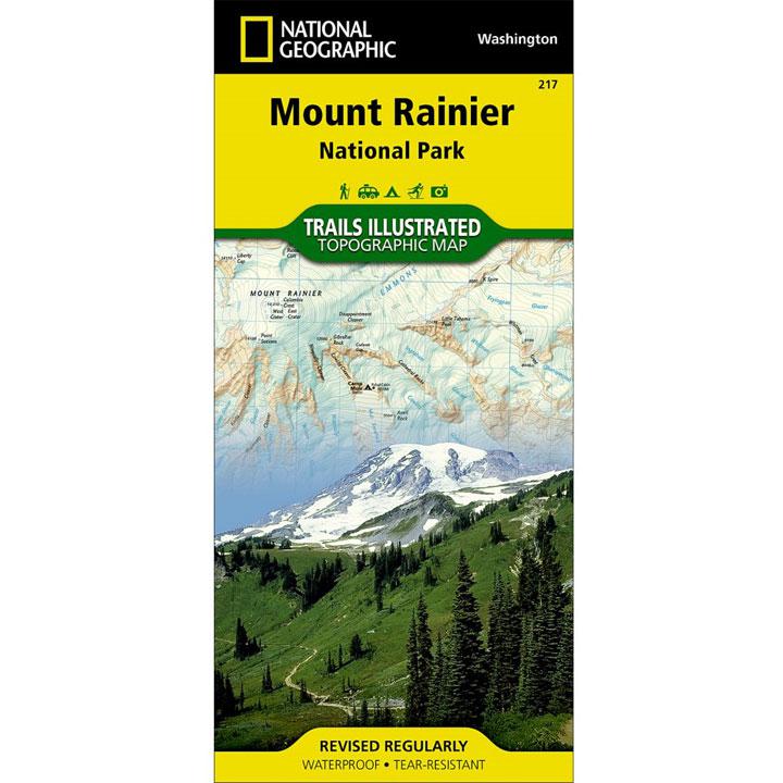 217 Mount Rainier National Park Map Washington