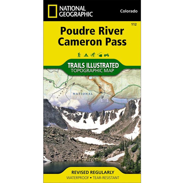 112 Poudre River - Cameron Pass Map Colorado