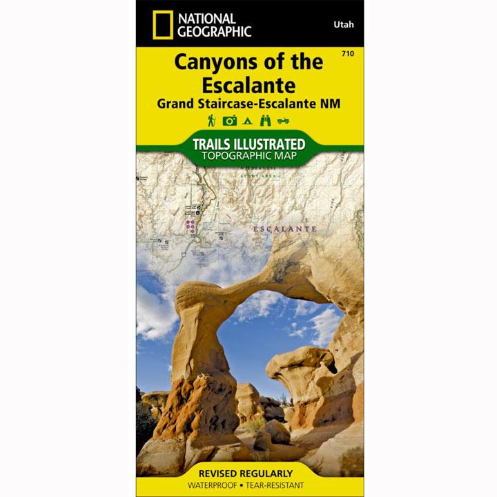 710 Escalante Canyons Map Utah