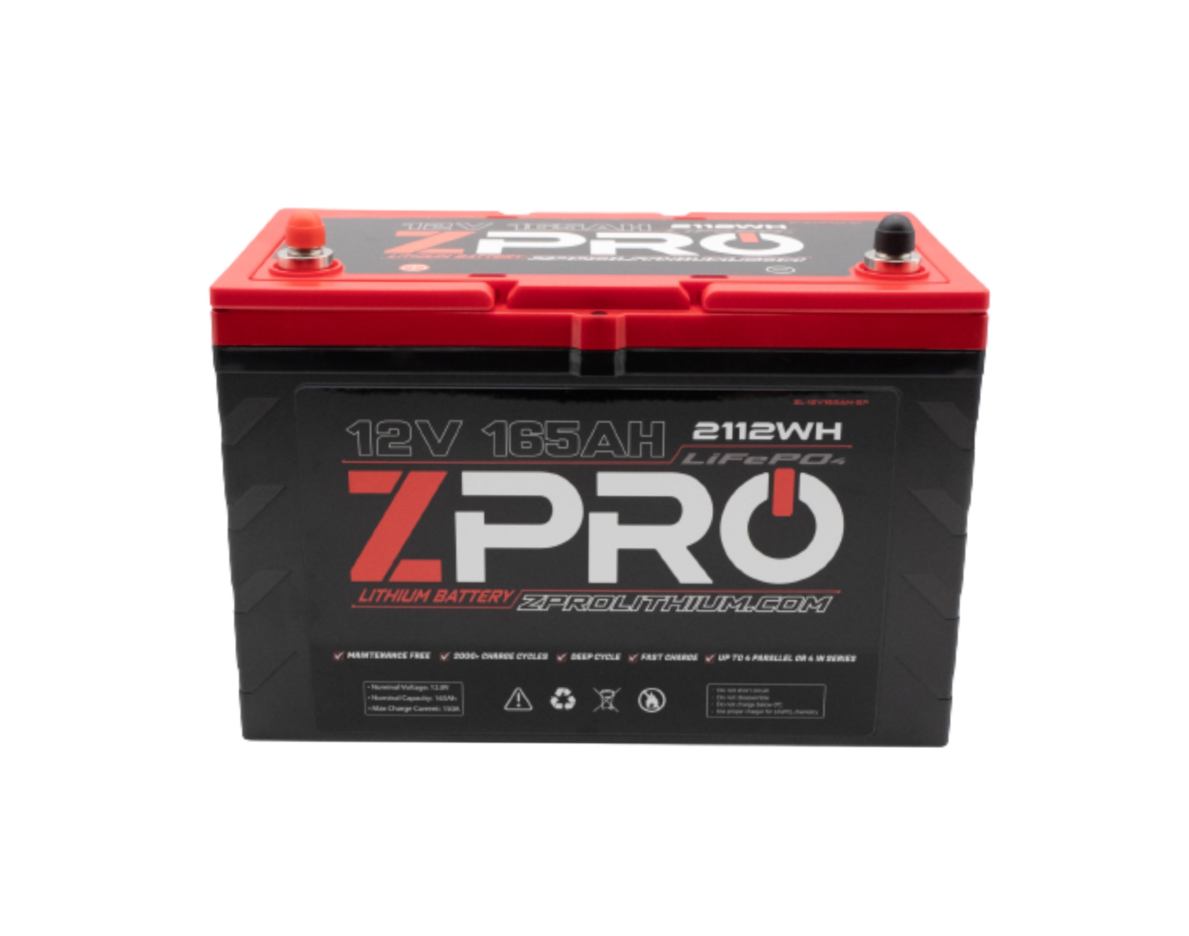 ZPRO 12V165AH LITHIUM BATTERY