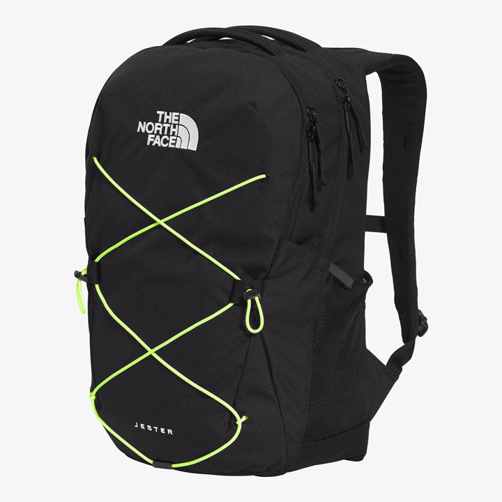 The North Face Jester Backpack - TNF Black Heather / LED Yellow