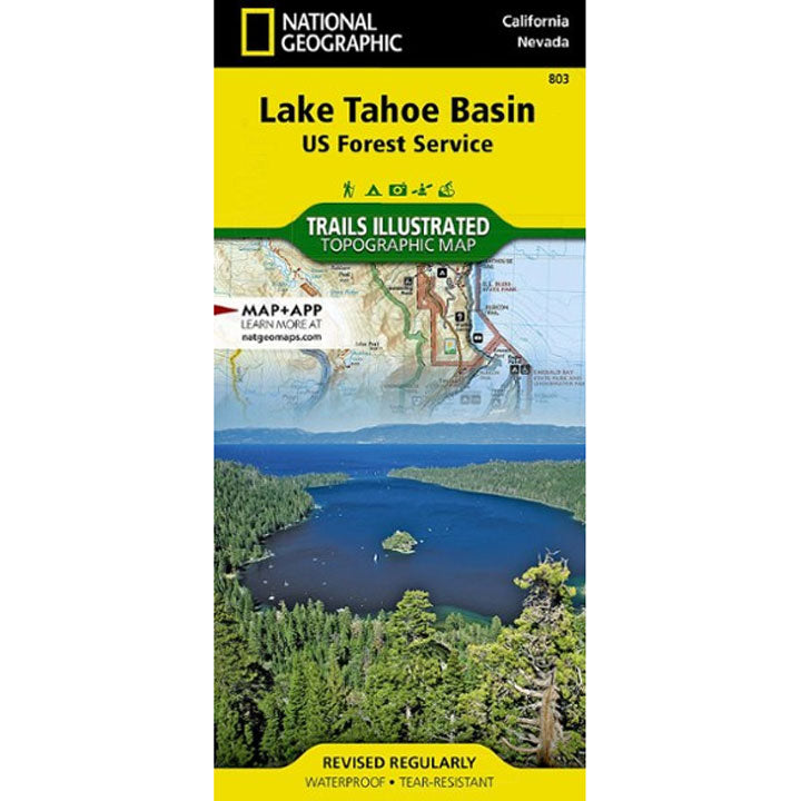 803 Lake Tahoe Basin Topographic Map-California/Nevada