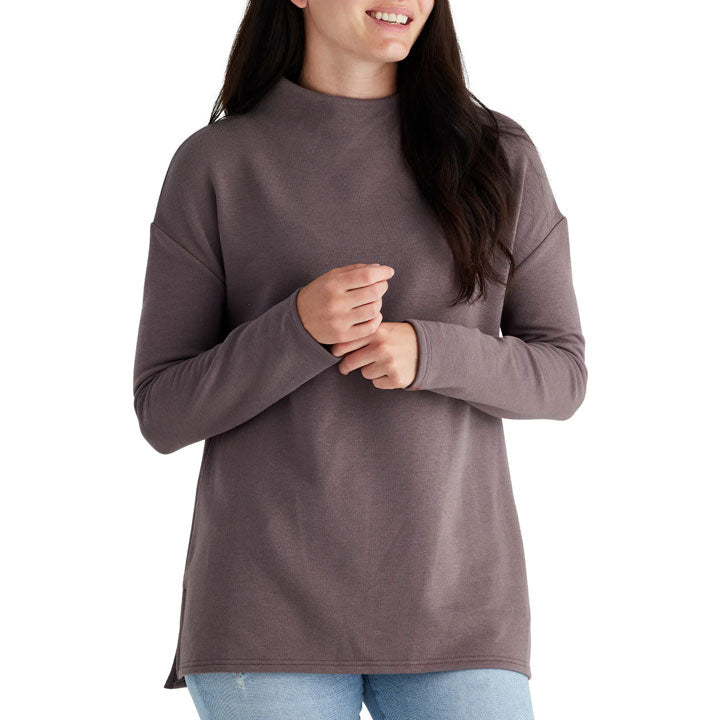 Free Fly Bamboo Thermal Fleece Mockneck Womens