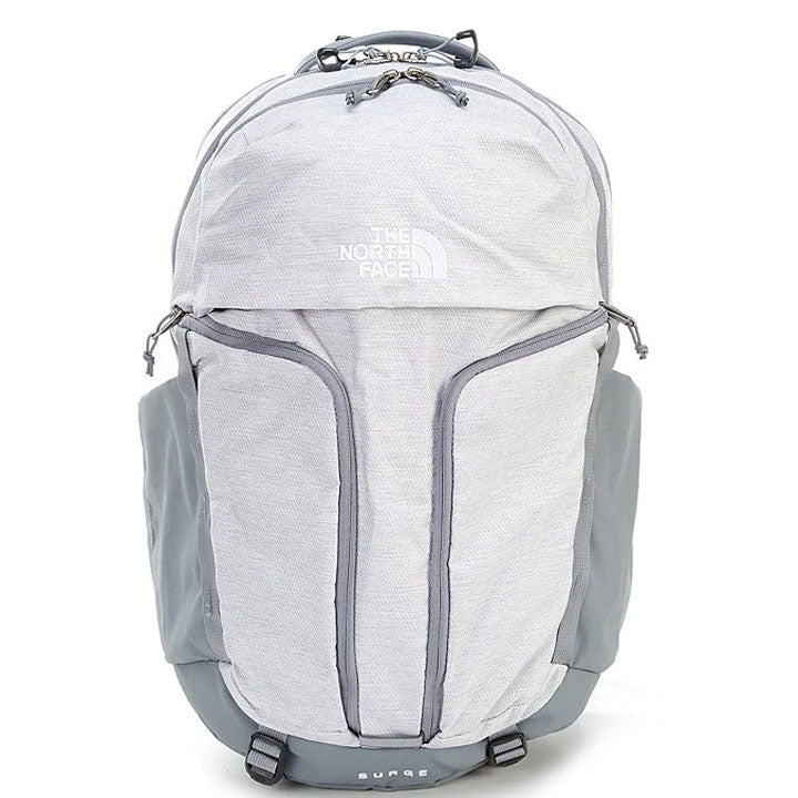 Womens Surge Backpack-Backpacks-The North Face-TNF White Metallic Melange/Mid Grey-Mountain Sports