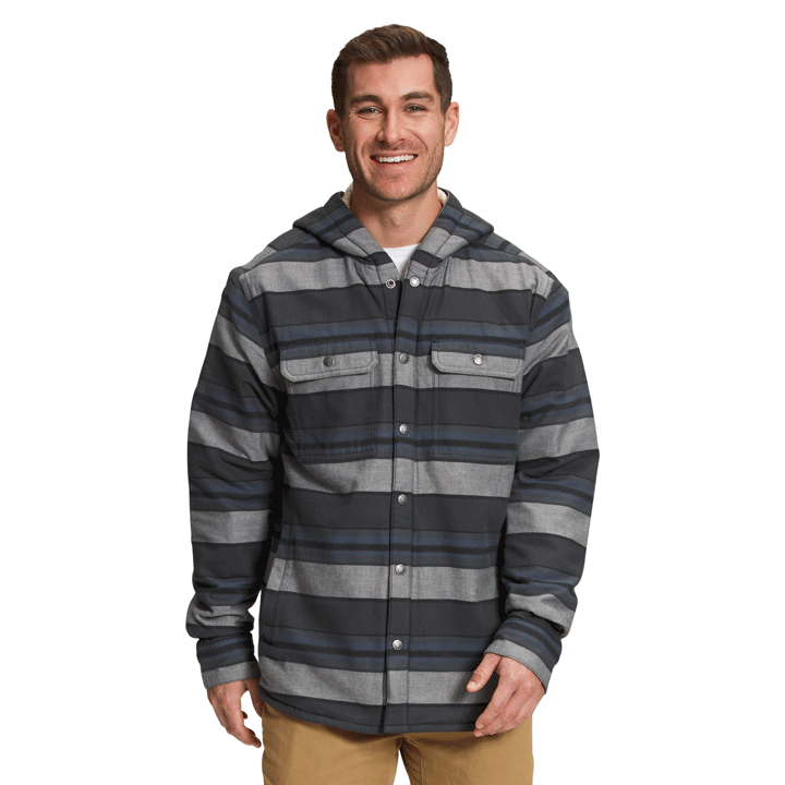 The North Face Men’s Hooded Campshire Shirt (Size: Medium): Asphalt Grey Large Half Dome Stripe 2