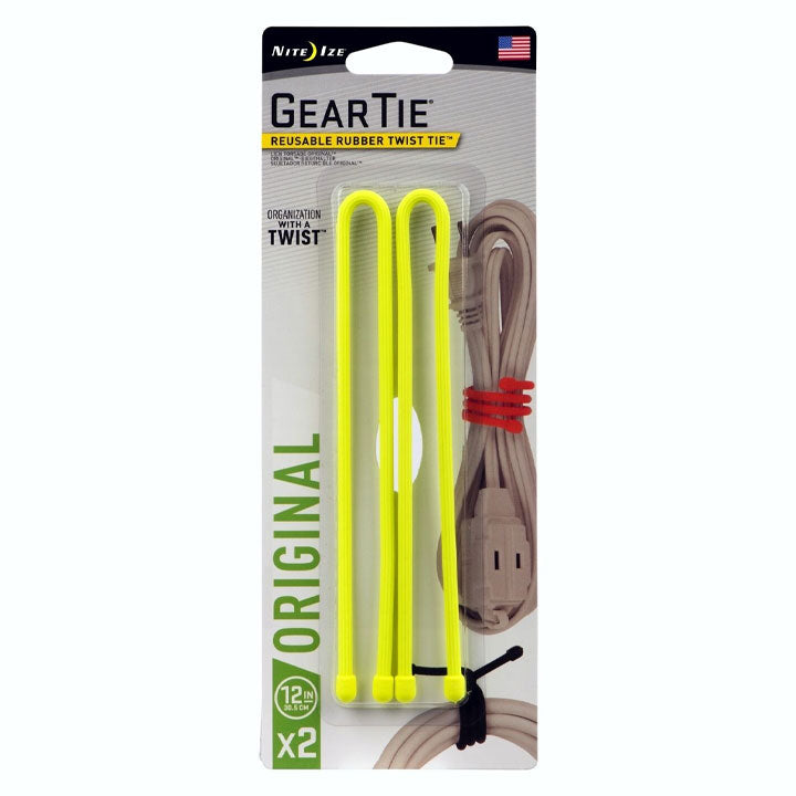 Niteize Gear Tie Original Reusable Rubber Twist Tie