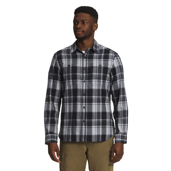 Mens Arroyo Lightweight Flannel-Flannel Shirts-The North Face-Meld Grey LG Half Dome Plaid 2-Mountain Sports