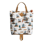 Gardenia White Camping Scenic Print/Utility Brown