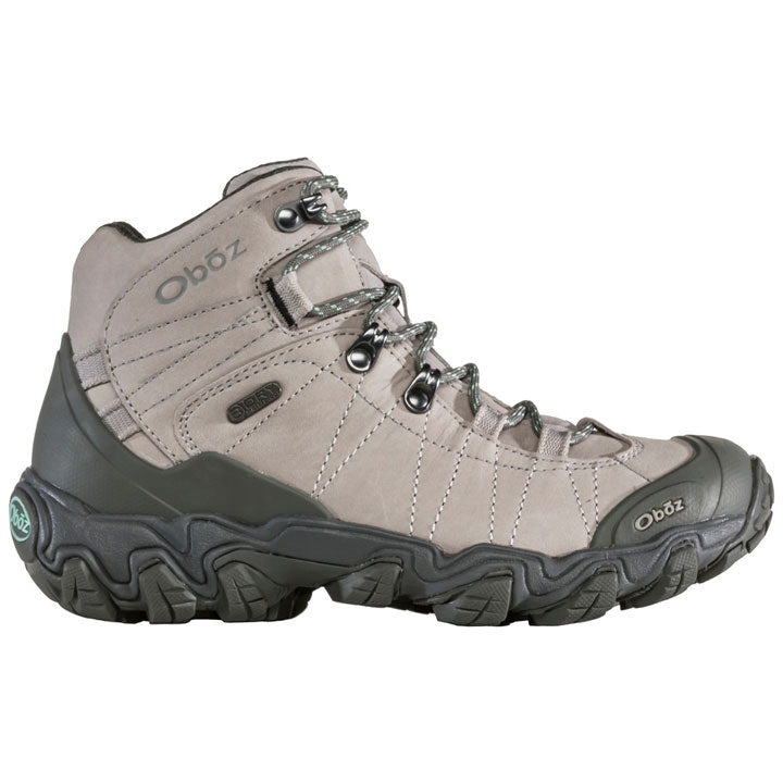 Womens Bridger Mid B-DRY Waterproof Boots-Hiking Boots-Oboz-Frost Grey-Mountain Sports