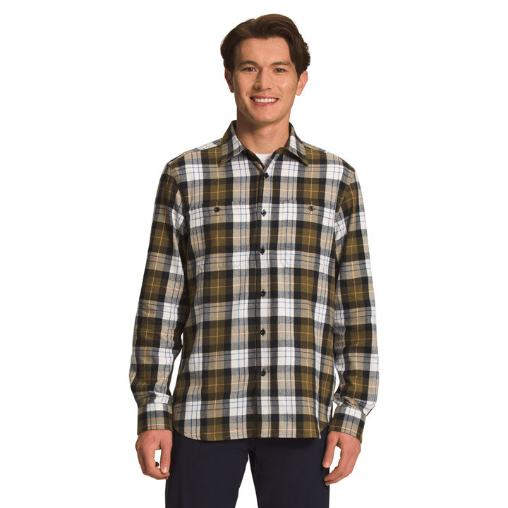 Mens Arroyo Lightweight Flannel-Flannel Shirts-The North Face-Military Olive MD Icon Plaid 2-Mountain Sports