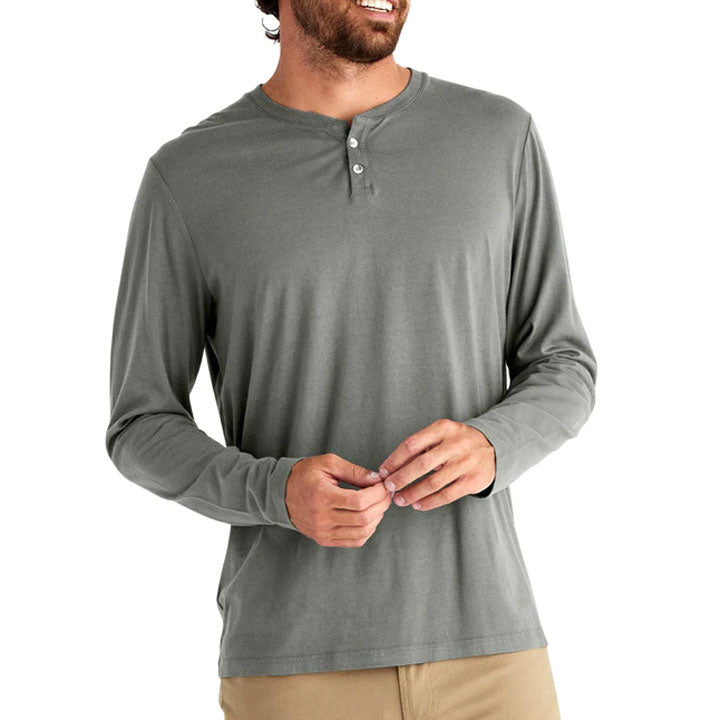 Free Fly Bamboo Heritage Henley Mens