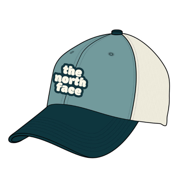 Unisex Mudder Trucker-Hats-The North Face-Heritage Graphic/Reef Waters/Blue Coral-Mountain Sports