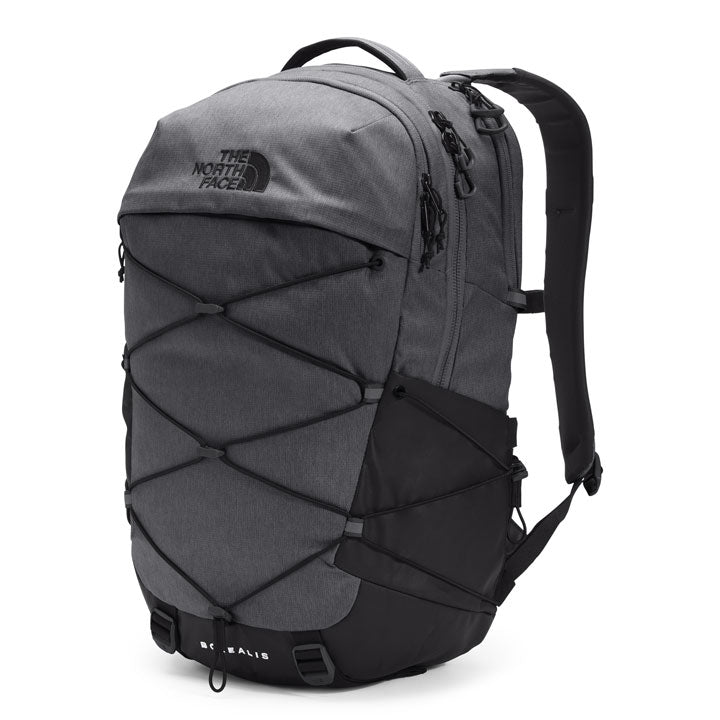 Borealis Backpack-Backpacks-The North Face-Asphalt Grey Light Heather/TNF Black-Mountain Sports